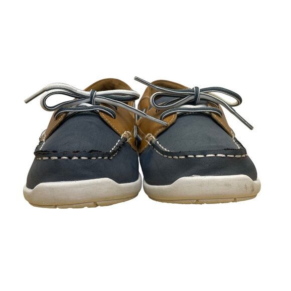 Croft & Barrow Women’s Blue & Brown Comfort Slip-On Moc Toe Boat Shoes Size 10 - Picture 2 of 8